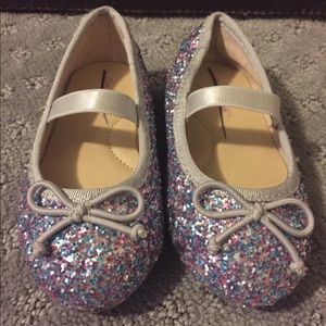 Glitter slip-ons